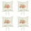 4pcs Wedding Ring Pillow Flower Holder 5