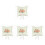 4pcs Wedding Ring Pillow Flower Holder 2