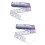 2Pcs Glowing Cloth Ribbon Lamp String Silver Xmas Tree Hanging Decor 8