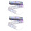2Pcs Glowing Cloth Ribbon Lamp String Silver Xmas Tree Hanging Decor 6