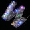 2Pcs Glowing Cloth Ribbon Lamp String Silver Xmas Tree Hanging Decor 11