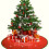 Christmas Tree Skirt Red Cloth 1 Pc 48in 8