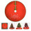 Christmas Tree Skirt Red Cloth 1 Pc 48in 4
