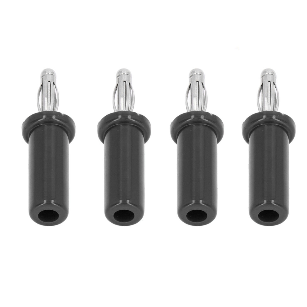 10Pcs Brass Abs Banana Plug Lanterns 4Mm Black For Electronics 6951357621070