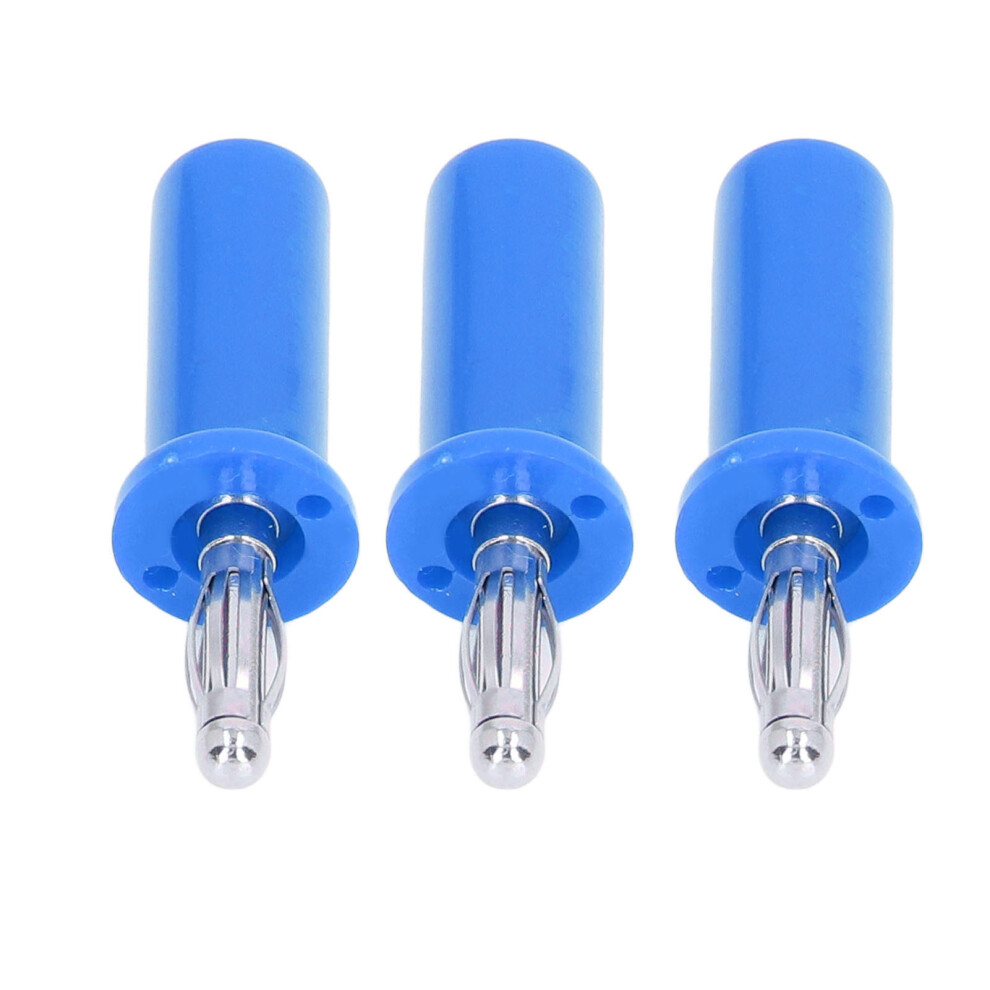 10Pcs Blue Brass Abs 4Mm Banana Plug Lantern Speaker Connectors 3451357621092
