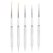 5 Stück Nailart-Pinsel, doppelseitig,