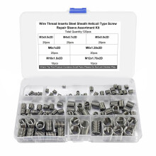 120-teiliges Gewindeeinsatz-Set aus Edelstahl,
