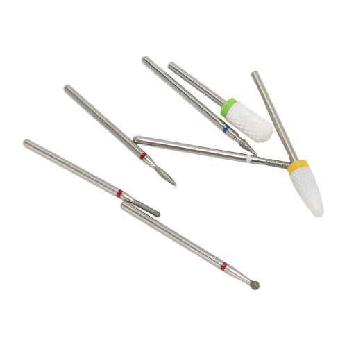 7-teiliges Nagelbohrer-Set aus Keramik und 2