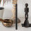 2Pcs Ebony Wood Incense Storage Tubes Screw Caps 6
