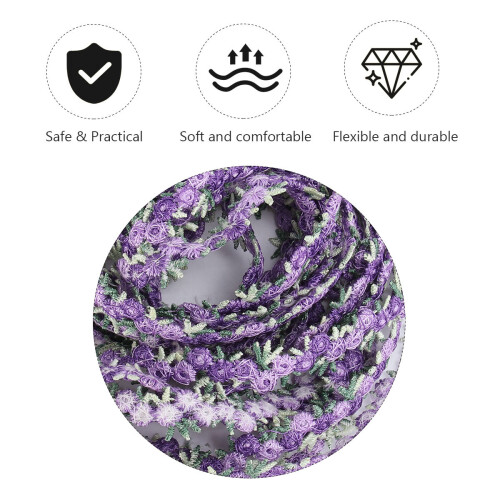 4,5 M De Com Aplique Floral Para Cabelo ( ) 2
