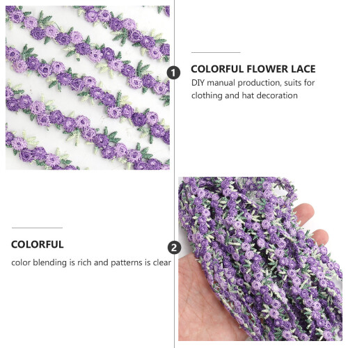 4,5 M De Com Aplique Floral Para Cabelo ( ) 1