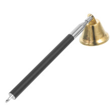 Black Metal Candle Extinguisher Snuffer with Comfortable Grip