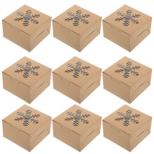 25St Julklappslådor Khaki Kraftpapper För Muffins