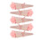 5St Elegante Candy Opslagzakken Roze Papier Cone Voor Bruiloft 2