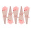 5St Elegante Candy Opslagzakken Roze Papier Cone Voor Bruiloft 3