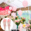 5St Elegante Candy Opslagzakken Roze Papier Cone Voor Bruiloft 8