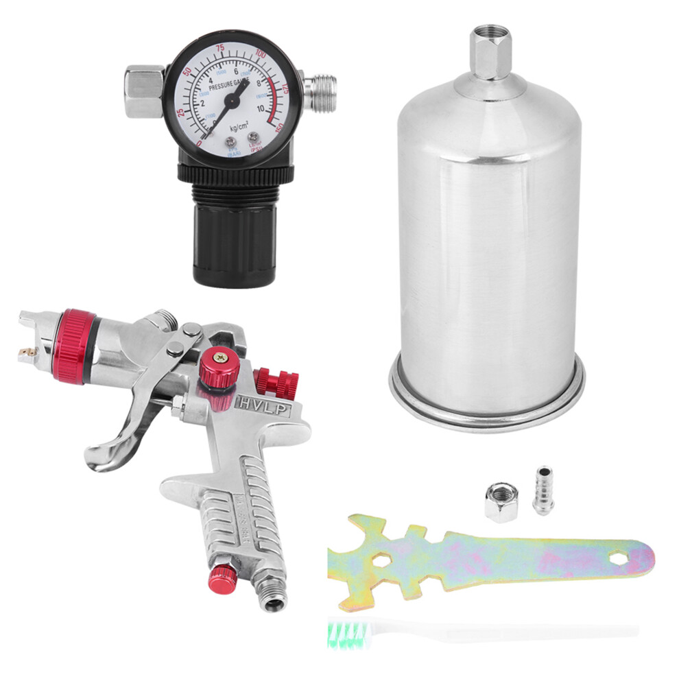 1.4Mm Nozzle Hvlp Spray Gun 1000Cc Gravity Feed With Regulator 6951357621698