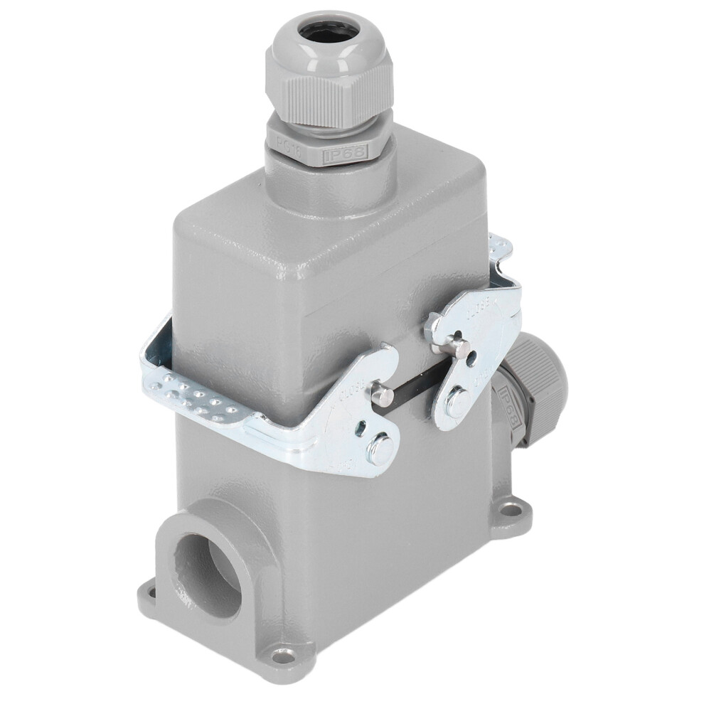 Industrial Rectangular Cast Aluminum Alloy Connector 16A 500V Heavy Duty Plug 9351357622294