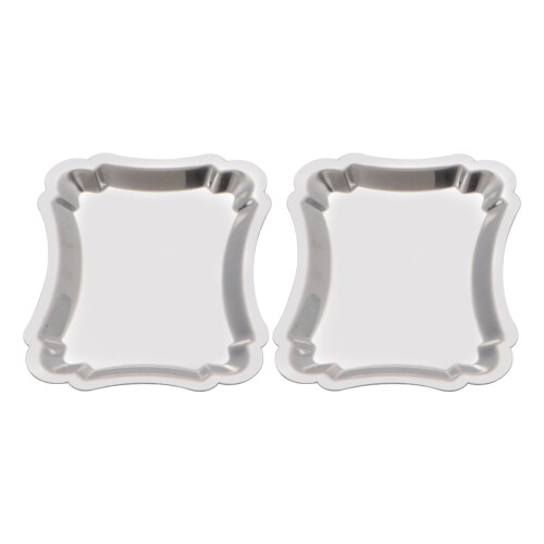 Picnic Parties Fruit Tray Stainless Steel 2pcs