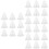 30Pcs Clear Plastic Xmas Pendant Bell-Shaped Candy Storage Container 7