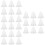 30Pcs Clear Plastic Xmas Pendant Bell-Shaped Candy Storage Container 8