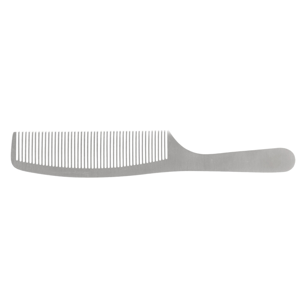 Fine Teeth Stainless Steel Hair Comb for Professional Salon Use 8.5in