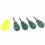 Karpfischangelfutter-Feeder-Formensatz 30/40/50/60g Angelzubehör 8