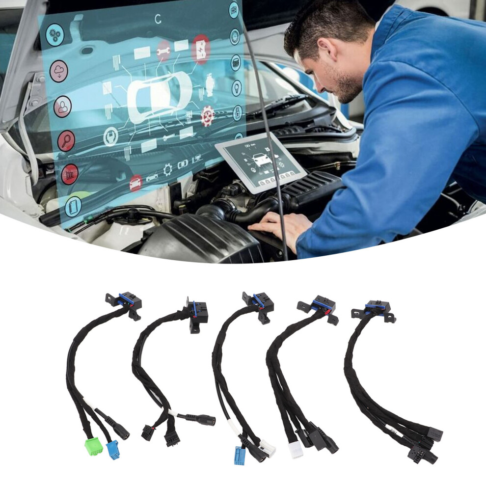 5Pcs Obd Eis Elv Test Cables For Mercedes W204 W212 W166 W164 W221 7901357625539