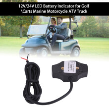 Golfwagen- & Marine 12V/24V LED-Batteriemessgerät mit 9 Kraftanzeigen