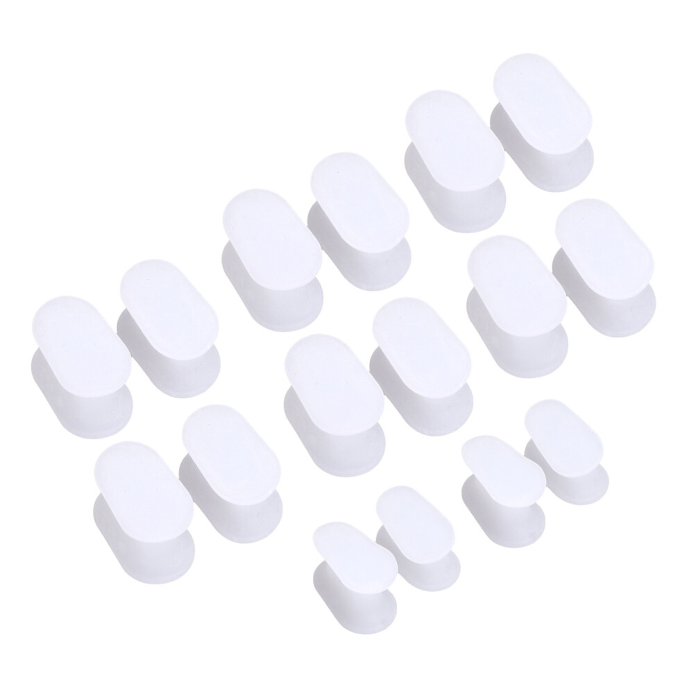 8 Pairs Silicone Toe Separators, Pain Relief & Bunion Correctors (S+L)