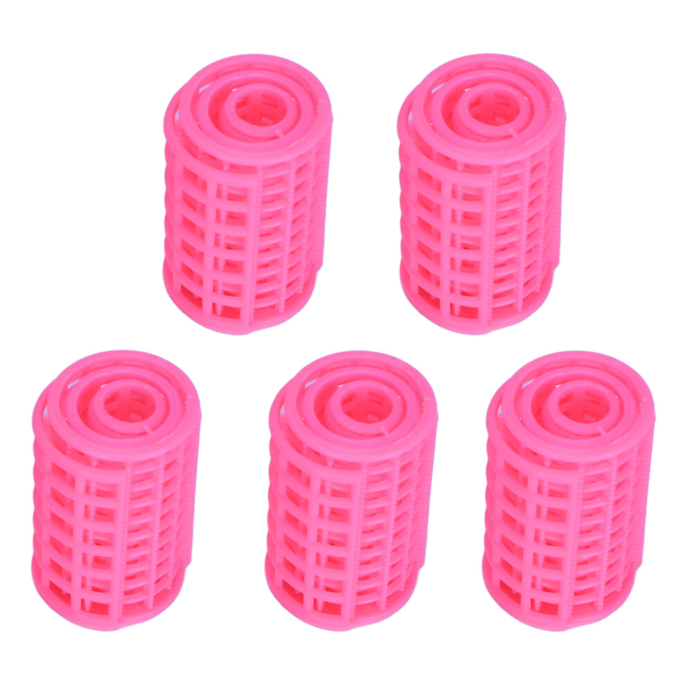 Unisex 5Pcs Plastic Self Grip Hair Rollers For Curling And Styling