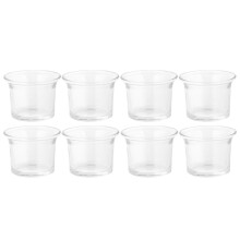 8Pcs Clear Candle Holder Tea Light Stand For Party Decoration