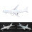Creative Airplane Toy 777 Alloy Construction Lights Music Pull Back White 15