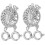 2St DIY Smyckesclips I Metall Silver Med 1