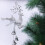 12Pcs Lightweight Silver Reindeer Xmas Hanging Decorations for Tree 10