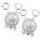 2St DIY Smyckesclips I Metall Silver Med 6