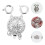 2St DIY Smyckesclips I Metall Silver Med 7