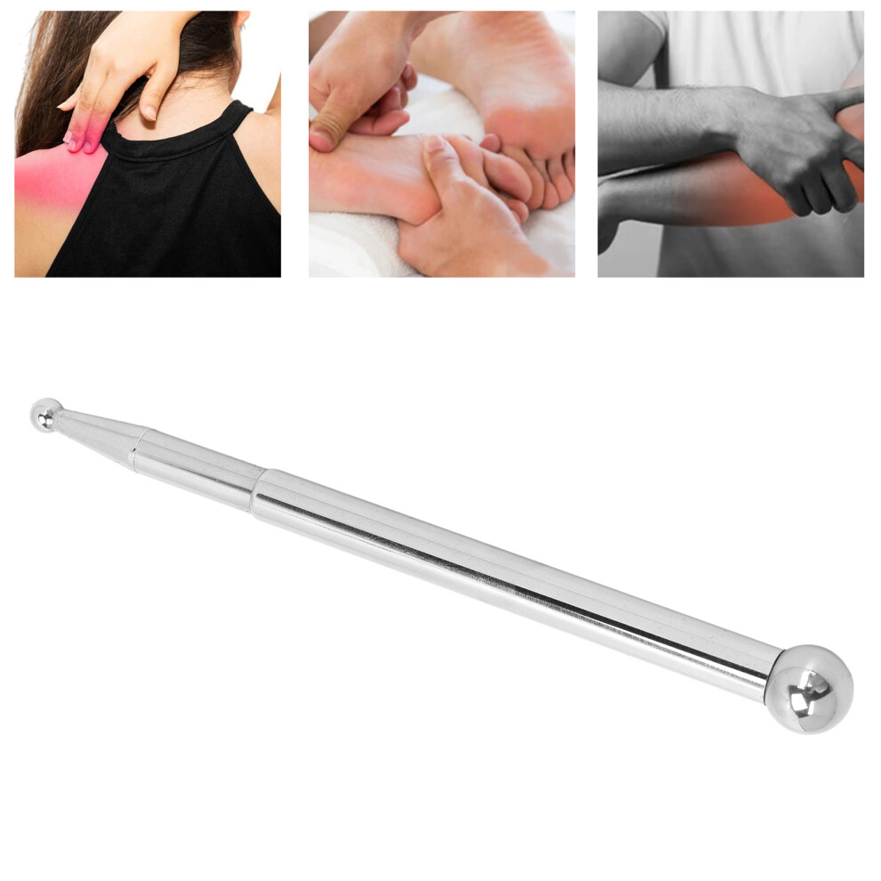 Manual Acupuncture Pen For Deep Tissue Massage Relief Silver\'