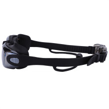Wasserdichte schwarze verstellbare Schwimmbrille mit Antibeschlag-Beschichtung & Ohrstöpseln