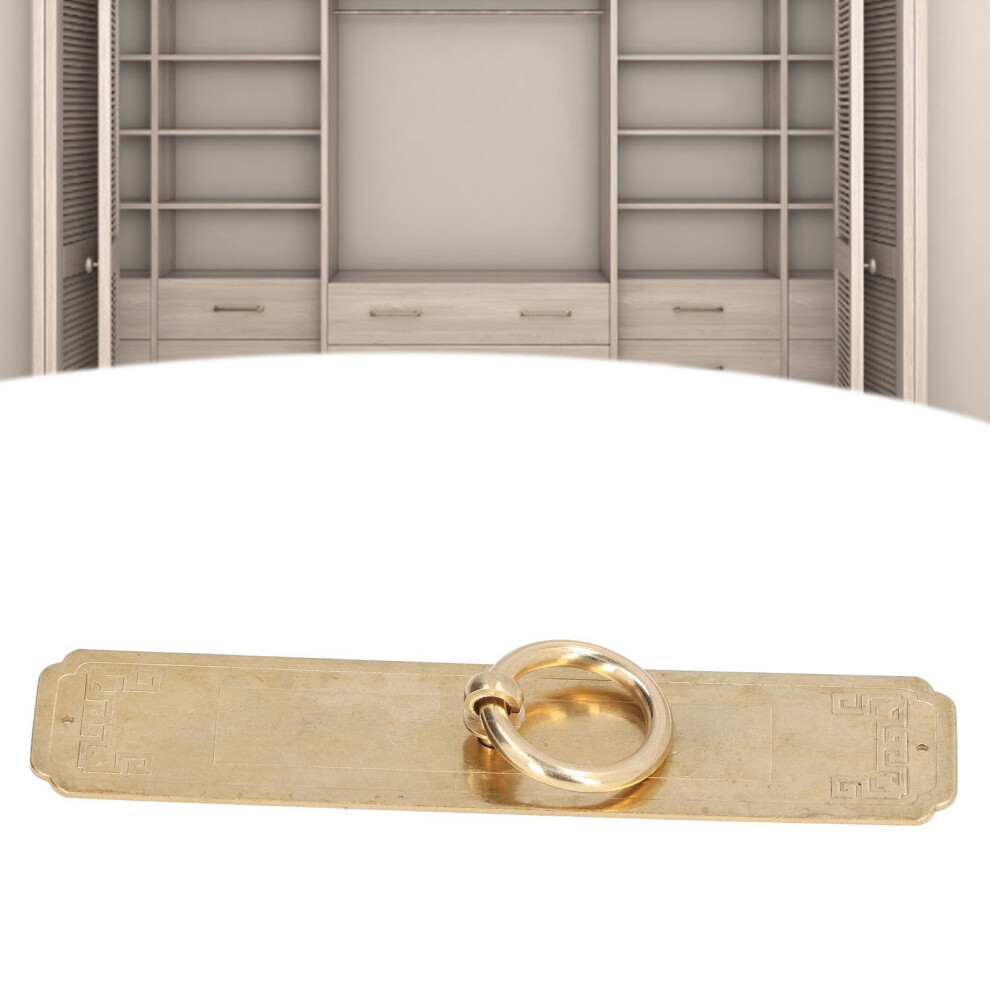 Vintage Chinese Style 16Cm Pure Copper Cabinet Door Handle - Bronze Color 6921357627877