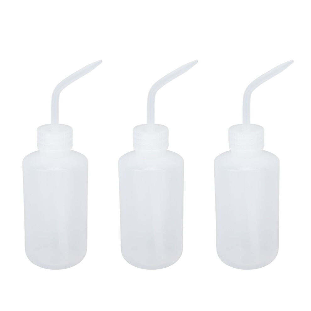 PVC Tattoo Wash Bottles 3pcs 250ml Squeeze Soap for Tattoo Practice & Cleaning