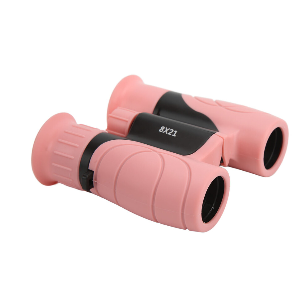 Kids Binoculars 8X Magnification Durable Glass Lenses Pink 9461357629138