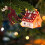 Weihnachtlicher Tischhirsch Aus Flockigem Rot 5