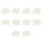 36Pcs Creative White Plastic Tree Pendants Hanging Xmas Decoration 1