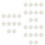 36Pcs Creative White Plastic Tree Pendants Hanging Xmas Decoration 7