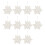 36Pcs Creative White Plastic Tree Pendants Hanging Xmas Decoration 2