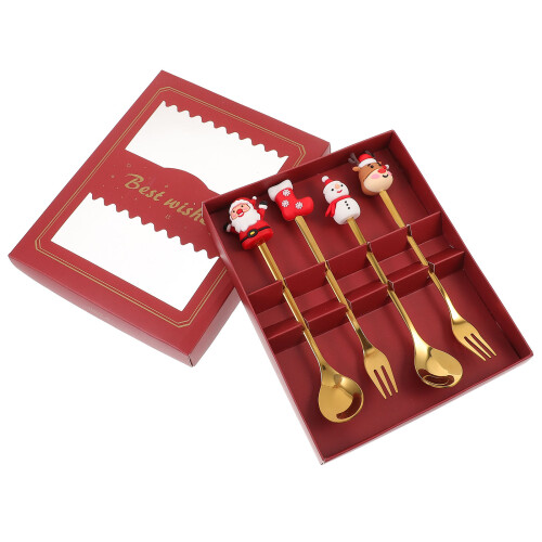 1Set Multifunctionele Gouden Rvs Voor Kerstdiner
