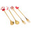 1Set Multifunctionele Gouden Rvs Voor Kerstdiner 8