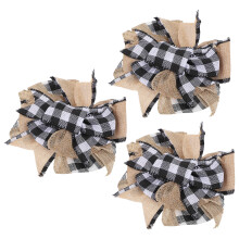 3Stk Dekorative Schleifen Für Christbaumschmuck Und Partydeko