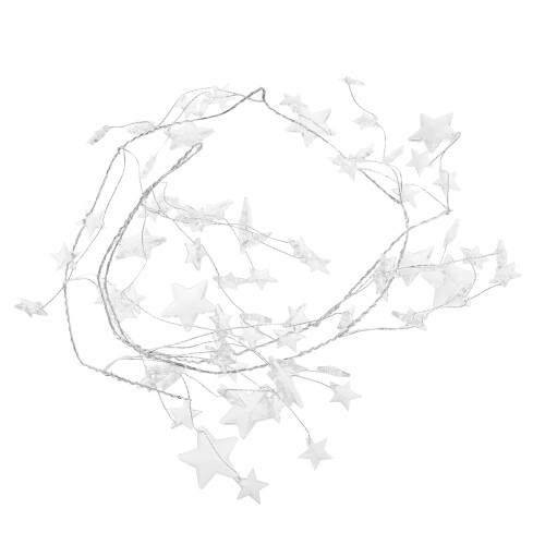2Pcs Clear Acrylic Star String Lights for Christmas Tree Decoration